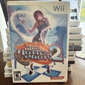 Wii Dance Dance Revolution:‎ Hottest Party 2 (Nintendo Wii) Manual Included
